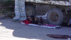 CLEAN : Stranded Azerbaijanis suffer harsh conditions at Russia border News Clip