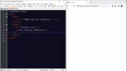 HTML Tutorial for Beginners(2022) - Markup Postal Address in HTML Instructional Video