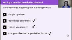 L'école chez nous: extended writing and speaking Instructional Video