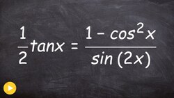 Verify Identities Double Angle Instructional Video