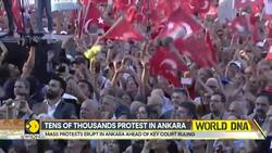 Turkey Protests: Protestors Chant For Erdogan's Resignation Ahead of Key Court Ruling News Clip