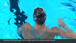 Summer McIntosh narrowly misses world record: ‘I was so close’ News Clip