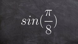 How to determine sine of a half angle using the formula Instructional Video