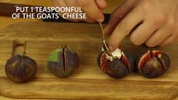 Short - Baked figs with goats cheese Instructional Video