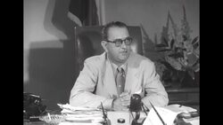 Sen. Lyndon Johnson talks about Texas in his message to Texans News Clip