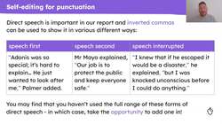 Self-editing a journalistic report based on 'When The Sky Falls' Instructional Video