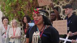 Youth activists protest at Cop28 in response to denial of scientific basis of fossil fuel phaseout News Clip