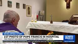 Vatican releases first photo of Pope Francis since being admitted to hospital News Clip