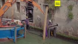 Venice's Banksy mural 'Migrant Child' removed for renovation and restoration News Clip