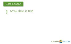 Organizing Information for an Argumentative Essay: Using Boxes and Bullets Instructional Video