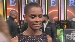 Leititia Wright at the Black Panther: Wakanda Forever premiere News Clip