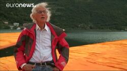 Art installation in Italy enables visitors to walk on water News Clip