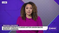 Chicago Closes Schools After Union Backs Remote Learning News Clip
