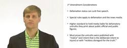 Defamation and 1st Amendment Considerations Instructional Video
