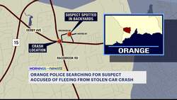 Suspect on the run after stolen car crash in Orange Instructional Video