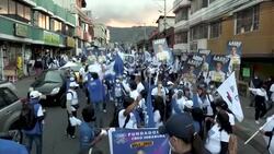 CLEAN : Ecuador right-wing presidential candidate holds last pre-vote rally News Clip