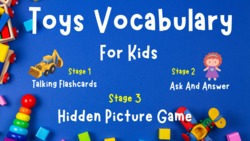 Toy Vocabulary | Ask And Answer | Hidden picture Game | 4K Instructional Video