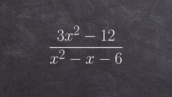 Simplifying a rational expression by factoring Instructional Video