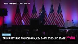 Trump Returns to Key Battleground State in Michigan News Clip