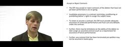 Authority of Debtor in Possession Regarding Executory Contracts Instructional Video
