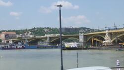 Floating platform moving into position on Danube News Clip