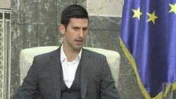CLEAN : Novak Djokovic meets Serbian president Aleksandar Vucic News Clip
