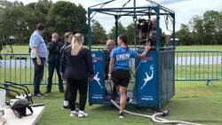 Ed Davey bungee jumps on campaign trail News Clip