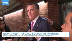 Romney Says It's 'Increasingly Likely' Bolton Will Be Asked To Testify News Clip