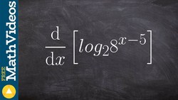 How the properties of logarithms can help you take the derivative Instructional Video