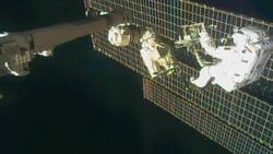 Spacewalk underway to fix cosmic ray detector Instructional Video