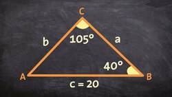 How to apply the law of sines to find the remaining parts of a triangle Instructional Video