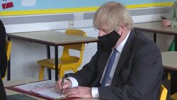 Boris Johnson taking part in online lesson at Sedgehill Academy News Clip