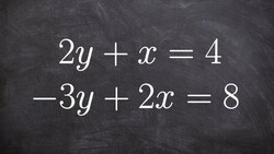 Always follow this rule when solving a system of equations Instructional Video