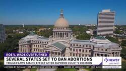 Reaction Outside Of Mississippi Abortion Clinic After Roe Reversal News Clip
