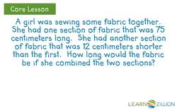 Solving Length Word Problems with Bar Models Instructional Video