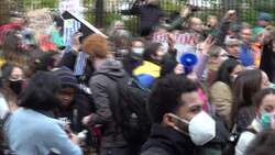 Greta Thunberg joins demonstrators during Glasgow climate march News Clip