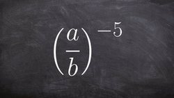 Writing the reciprocal of a fraction to write an expression with a positive power Instructional Video