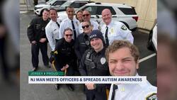 Jersey Proud: Man with visits police stations to spread awareness about autism News Clip