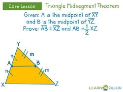Proving the Triangle Midsegment Theorem using Triangle Similarity Instructional Video