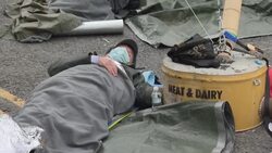 McDonald's distribution centres blockaded by animal rights protesters News Clip