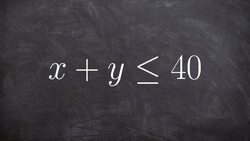 Solving and graphing a linear inequality word problem Instructional Video