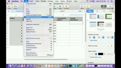 Excel/Numbers: Program Average and Standard Deviation Instructional Video