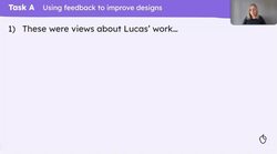 Feedback and evaluation about materials and systems Instructional Video