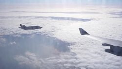 CLEAN : Norwegian and Swedish jets patrol Norway skies in NATO exercise News Clip