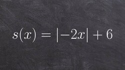 Graphing an absolute value function with a vertical shift Instructional Video