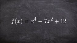 How to Find the Zeros of a Polynomial by Factoring to the 4th Power Instructional Video