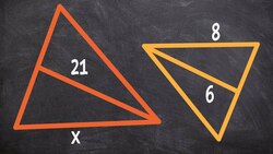 Given an angle bisector find the missing length of similar triangles Instructional Video