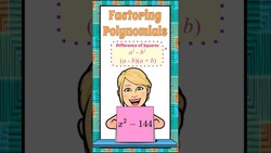 Factor Using Difference of Squares | HS.A-SSE.A.2 Instructional Video