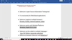 Selenium Features â€“ What You Need to Know Instructional Video