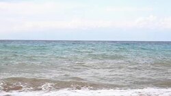 a man swimming in the sea Stock Footage